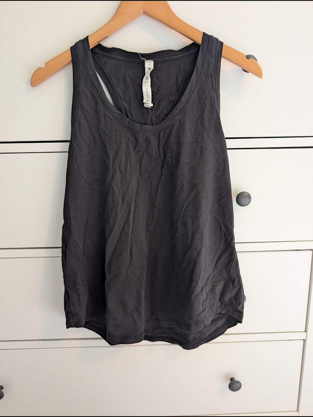 lululemon athletica Black Scoop Neck Love Tank 8